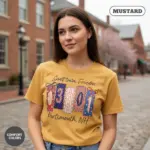 03801 portsmouth shirt zip code hometown pride tee comfort colors t shirt thematic female mustard