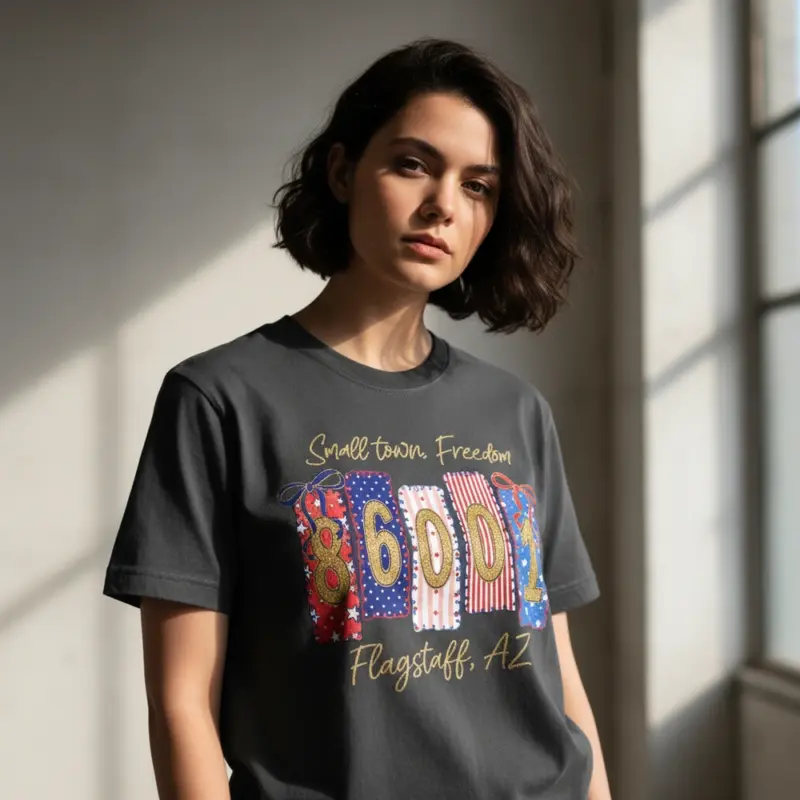 86001 flagstaff shirt zip code hometown pride tee comfort co creative female pepper