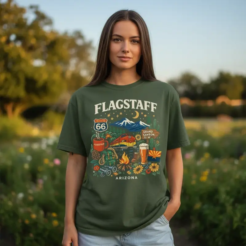 flagstaff camping shirt coconino national forest adventure t outdoor natural female moss