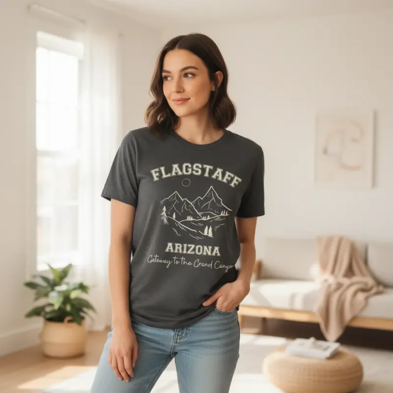 flagstaff grand canyon gateway shirt arizona adventure tee c casual indoor female young pepper