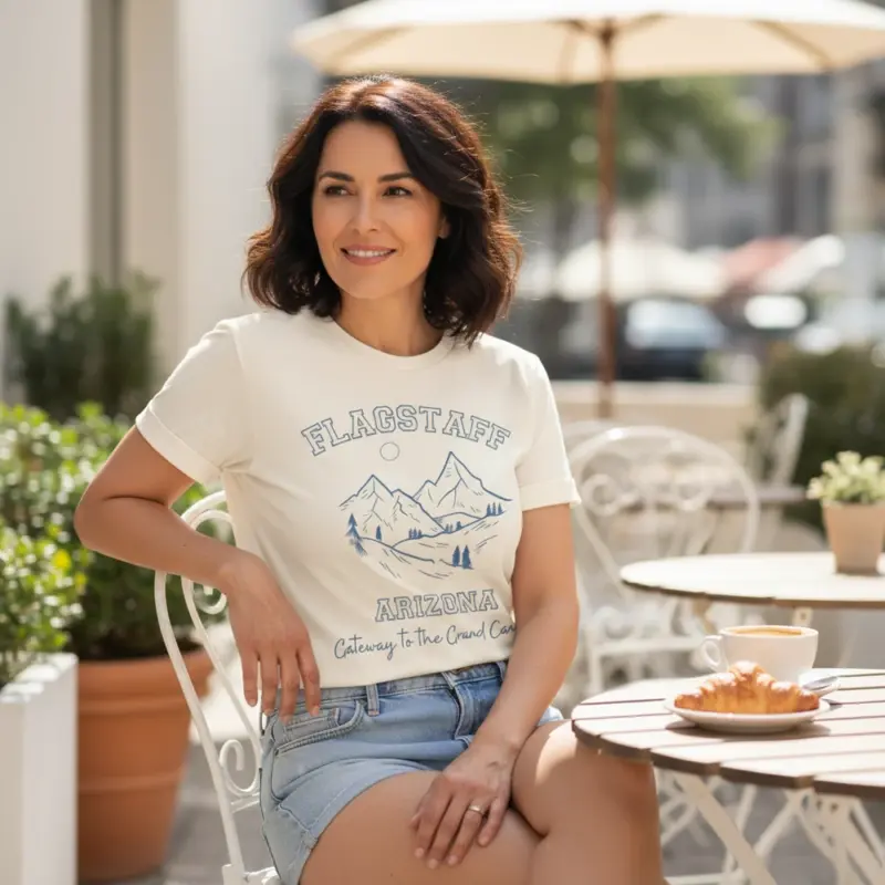 flagstaff grand canyon gateway shirt arizona adventure tee c mature female ivory