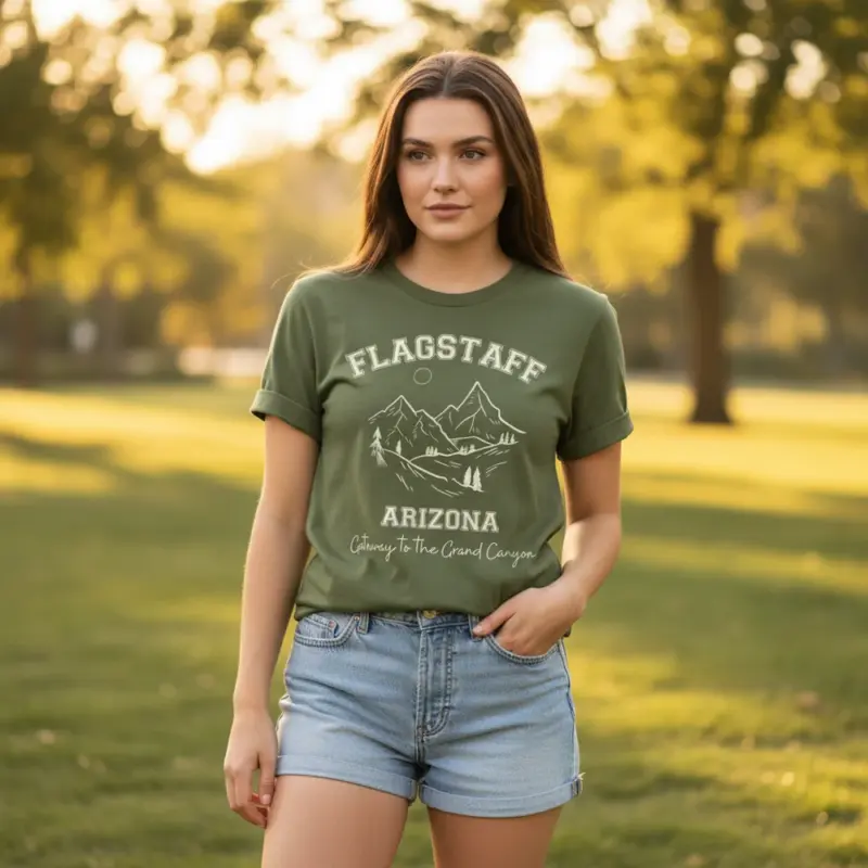 flagstaff grand canyon gateway shirt arizona adventure tee c outdoor natural female moss