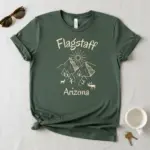 flagstaff skyline shirt arizona mountain city tee comfort co flatlay moss
