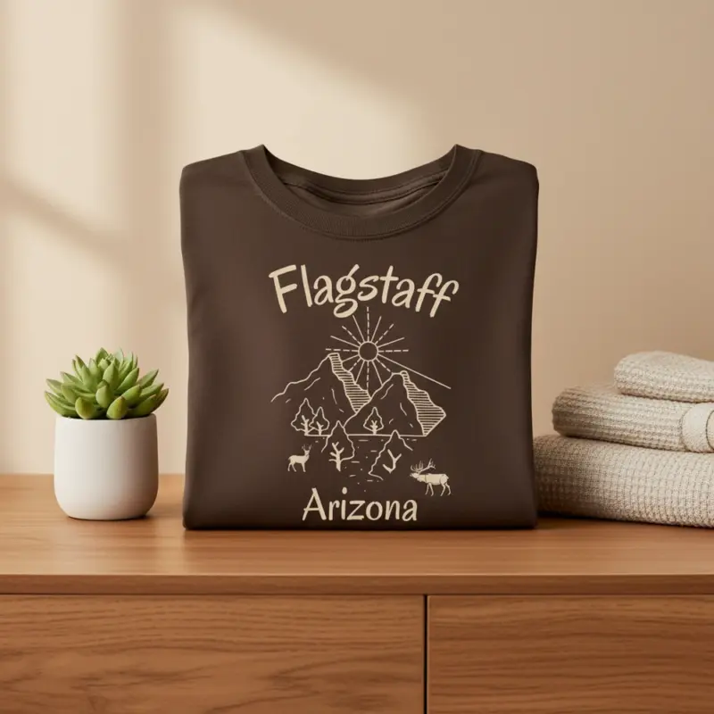 flagstaff skyline shirt arizona mountain city tee comfort co interior espresso