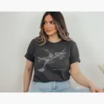 flagstaff street map shirt downtown route 66 hometown tee co creative female pepper