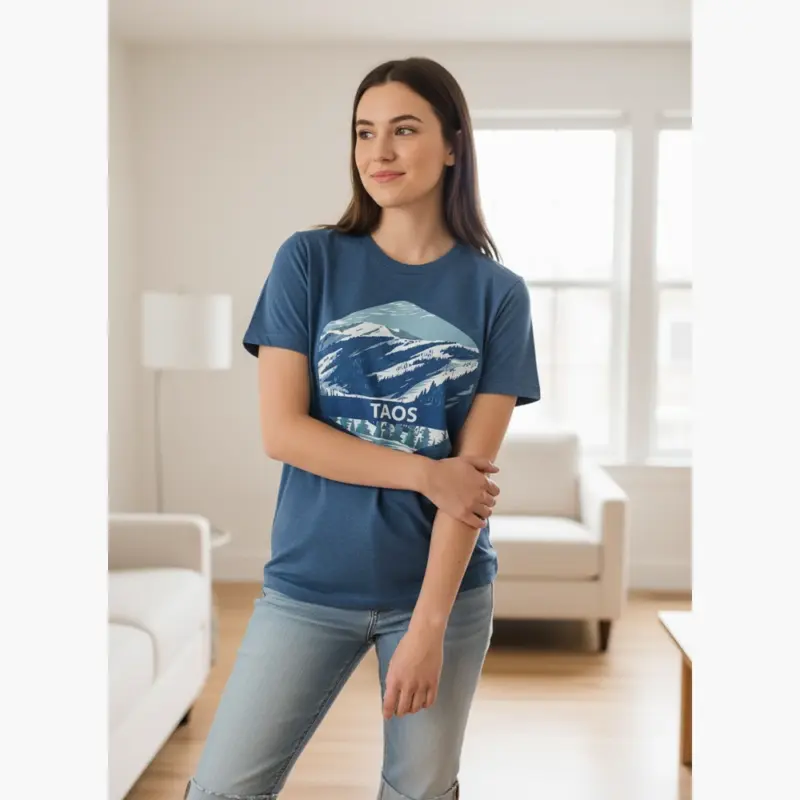 taos ski valley shirt new mexico mountain ski tee comfort colors t shirt casual indoor female young blue jean