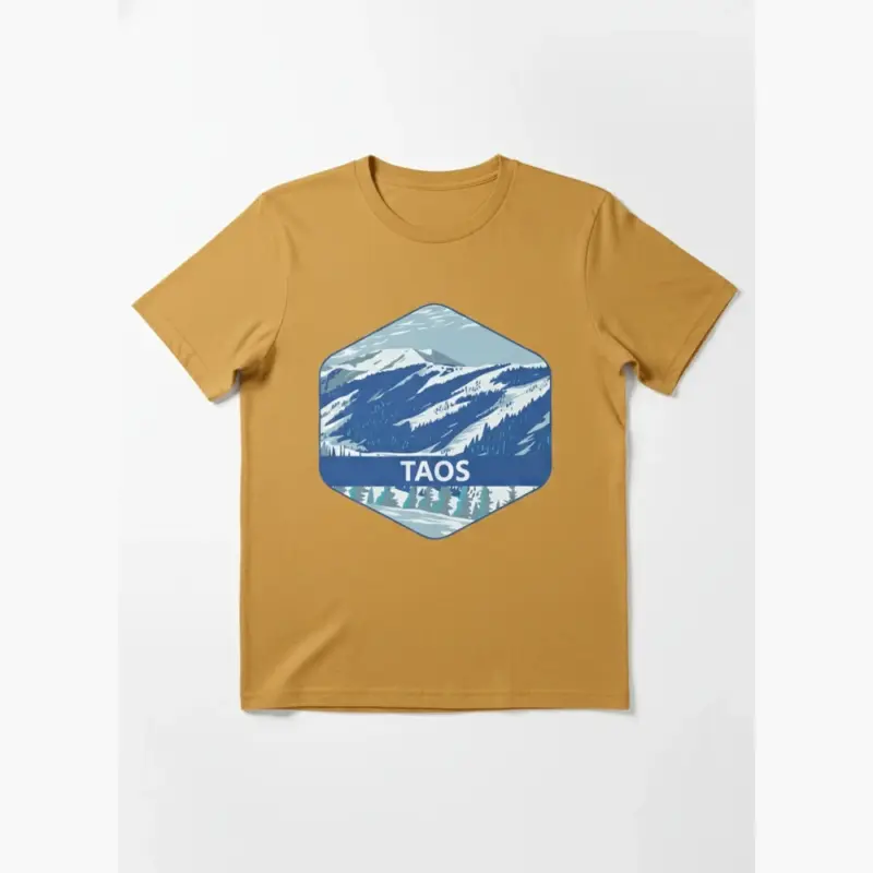 taos ski valley shirt new mexico mountain ski tee comfort colors t shirt studio frontal mustard
