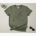taos street map shirt plaza downtown hometown tee comfort colors t shirt flatlay moss