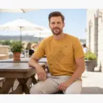 taos street map shirt plaza downtown hometown tee comfort colors t shirt mature male mustard