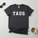 taos varsity shirt nm hometown pride tee comfort colors t shirt flatlay pepper